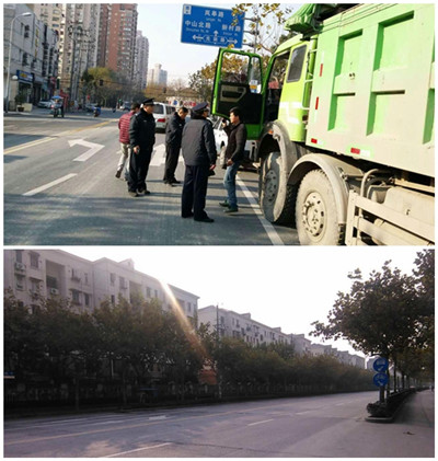 空气污染市民愁 临时管控显成效——普陀区废管所积极落实临时管控措施工作.jpg