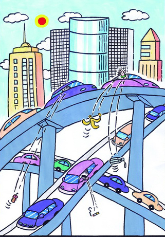 高架"抛客"(李济川)